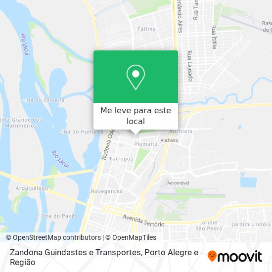 Zandona Guindastes e Transportes mapa