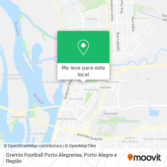 Gremio Football Porto Alegrense mapa