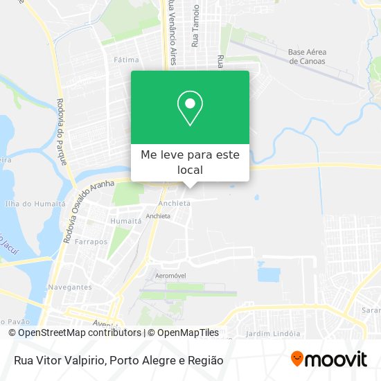 Rua Vitor Valpirio mapa