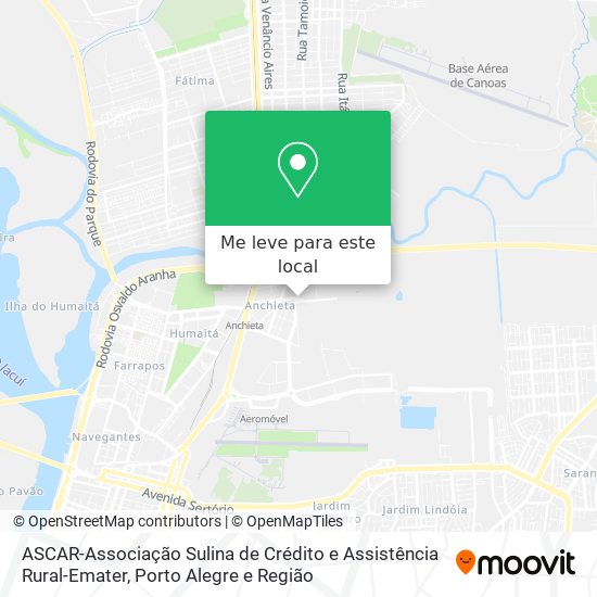 ASCAR-Associação Sulina de Crédito e Assistência Rural-Emater mapa