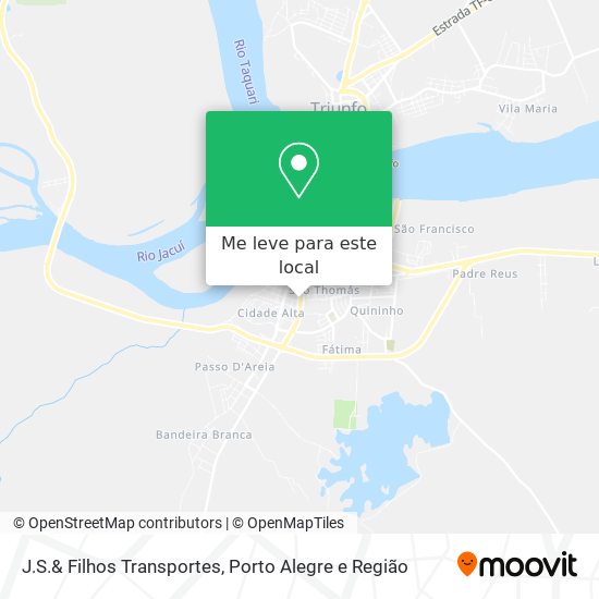 J.S.& Filhos Transportes mapa