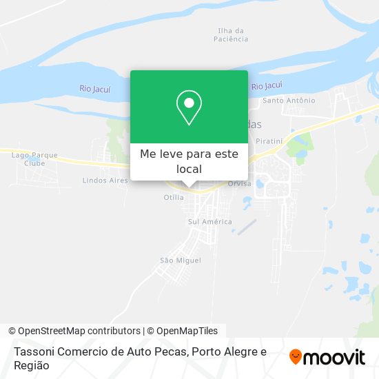 Tassoni Comercio de Auto Pecas mapa