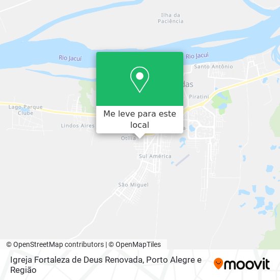 Igreja Fortaleza de Deus Renovada mapa