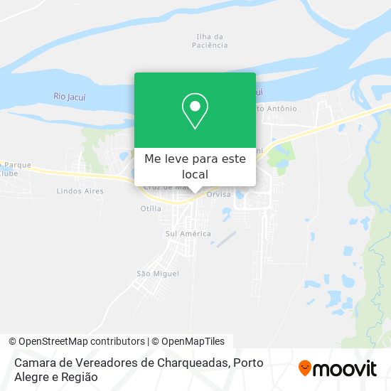 Camara de Vereadores de Charqueadas mapa