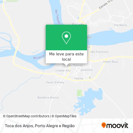 Toca dos Anjos mapa