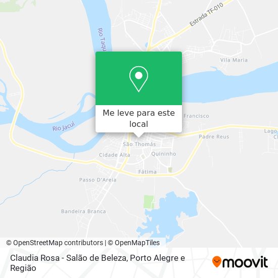 Claudia Rosa - Salão de Beleza mapa