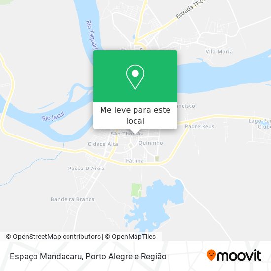 Espaço Mandacaru mapa