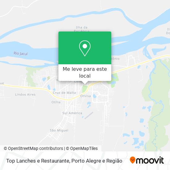 Top Lanches e Restaurante mapa