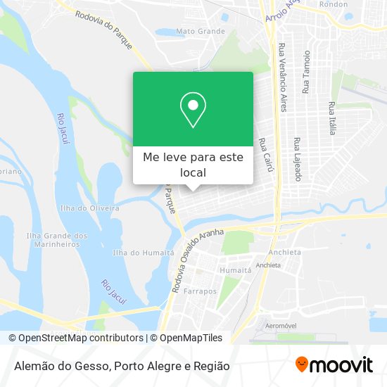 Alemão do Gesso mapa