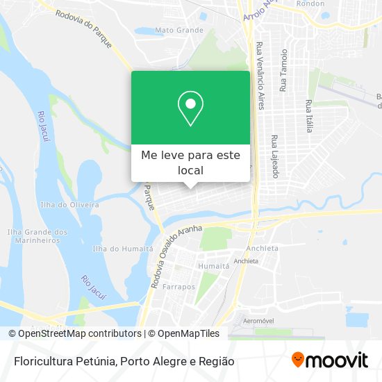Floricultura Petúnia mapa