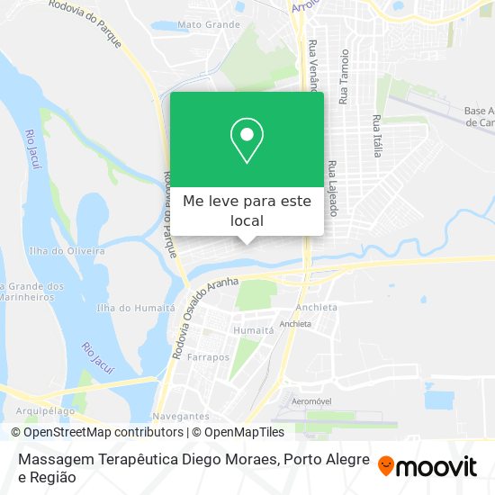 Massagem Terapêutica Diego Moraes mapa