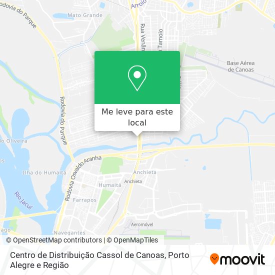 Centro de Distribuição Cassol de Canoas mapa