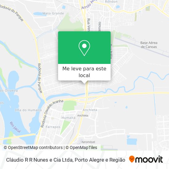 Cláudio R R Nunes e Cia Ltda mapa