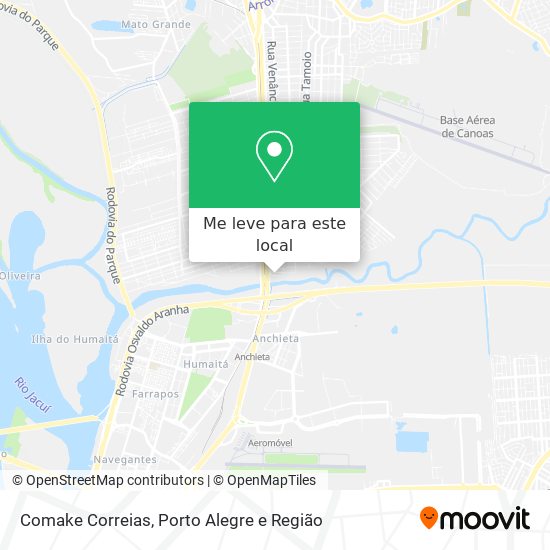 Comake Correias mapa