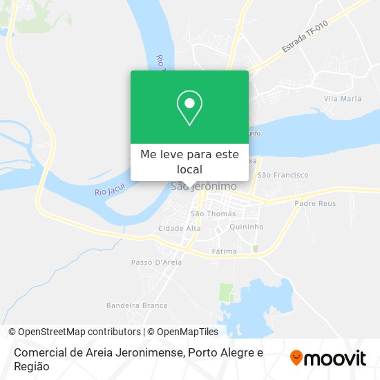 Comercial de Areia Jeronimense mapa