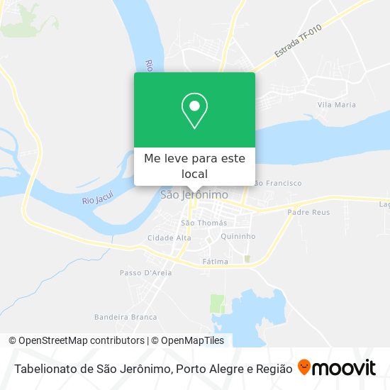 Tabelionato de São Jerônimo mapa