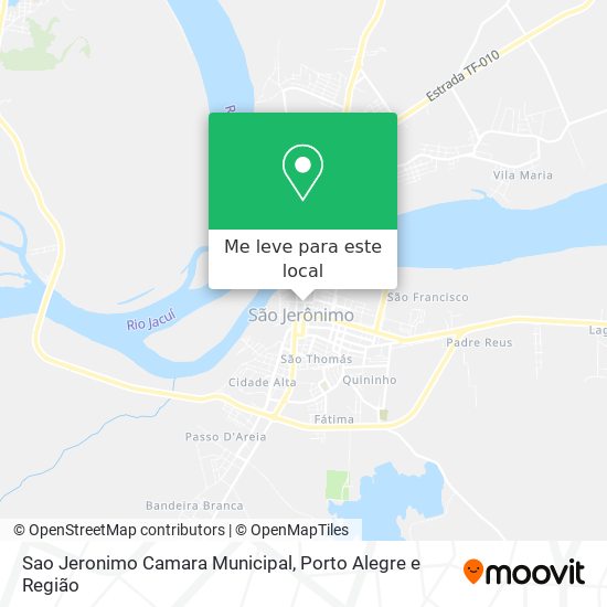 Sao Jeronimo Camara Municipal mapa