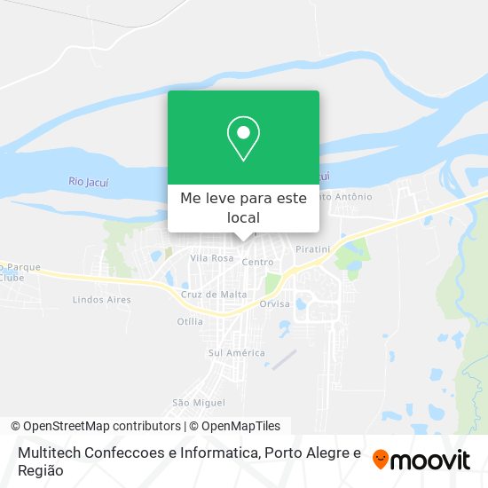 Multitech Confeccoes e Informatica mapa