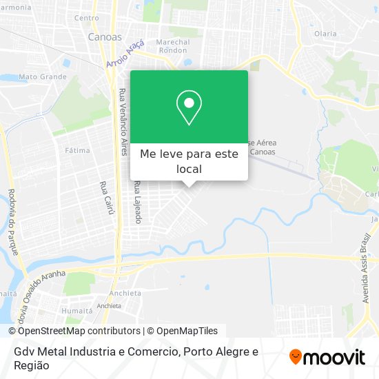 Gdv Metal Industria e Comercio mapa