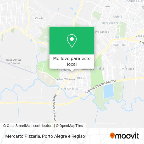 Mercatto Pizzaria mapa