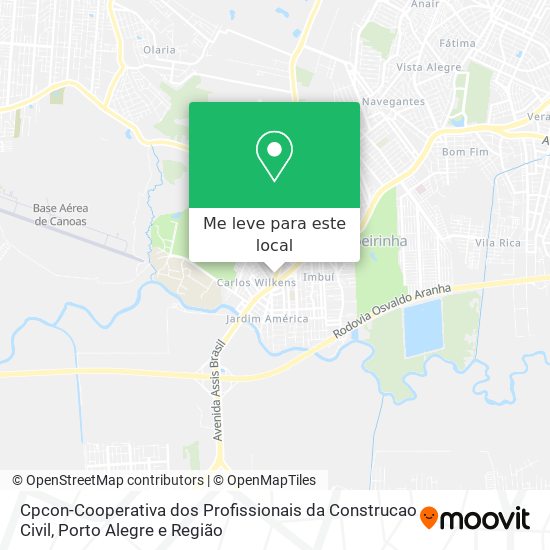 Cpcon-Cooperativa dos Profissionais da Construcao Civil mapa