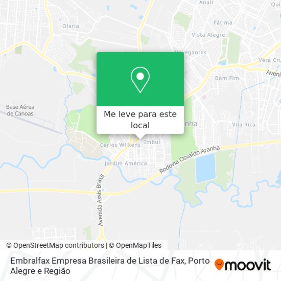 Embralfax Empresa Brasileira de Lista de Fax mapa