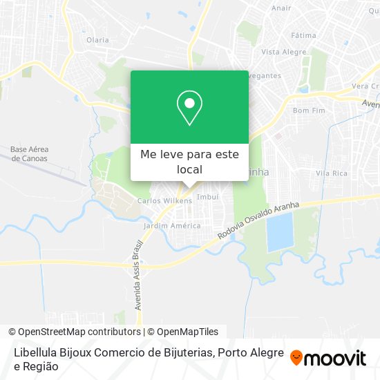 Libellula Bijoux Comercio de Bijuterias mapa