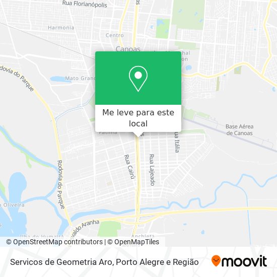Servicos de Geometria Aro mapa