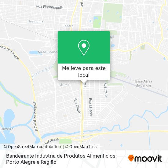 Bandeirante Industria de Produtos Alimenticios mapa