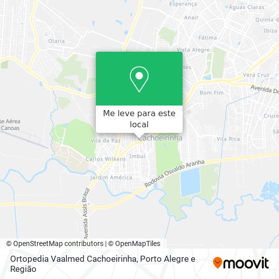 Ortopedia Vaalmed Cachoeirinha mapa