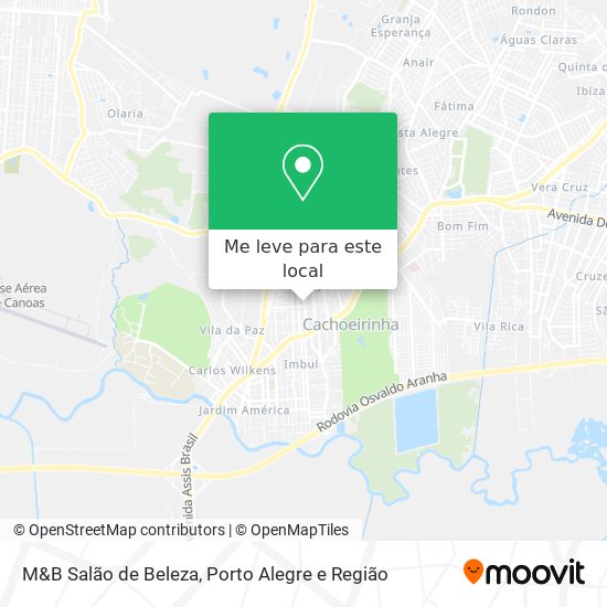 M&B Salão de Beleza mapa