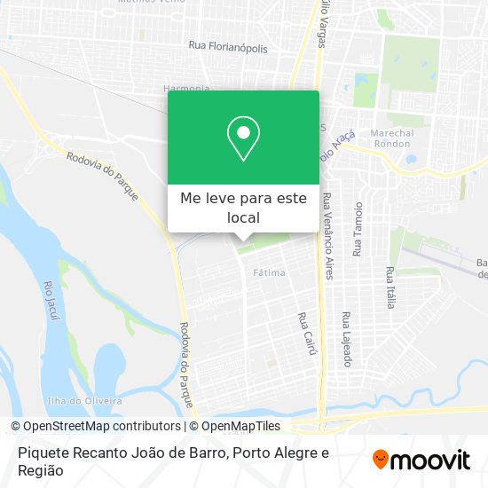 Piquete Recanto João de Barro mapa