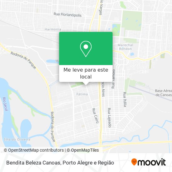 Bendita Beleza Canoas mapa