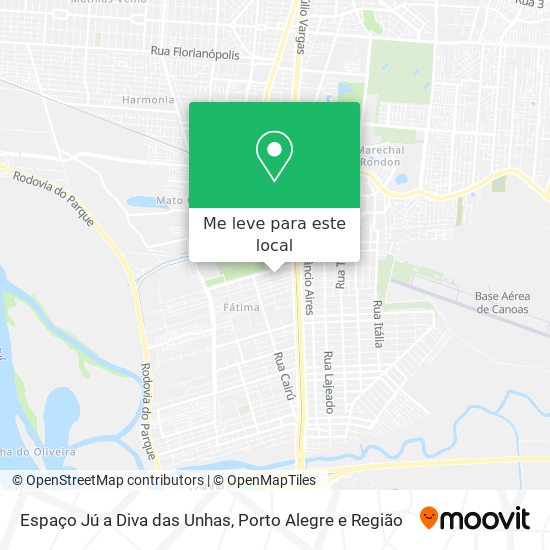 Espaço Jú a Diva das Unhas mapa