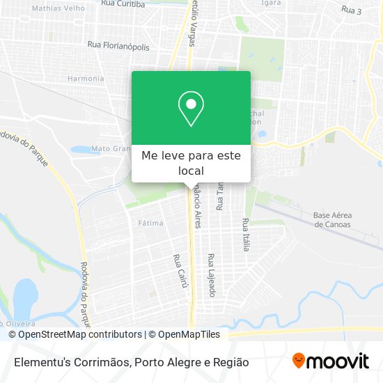 Elementu's Corrimãos mapa