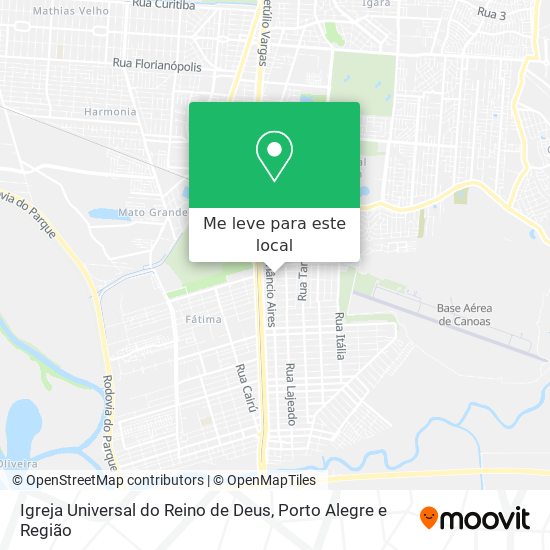Igreja Universal do Reino de Deus mapa