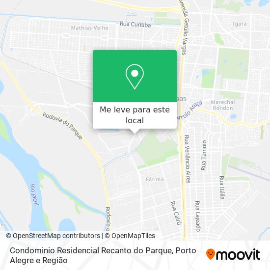 Condominio Residencial Recanto do Parque mapa