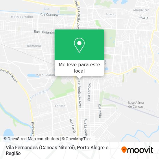 Vila Fernandes (Canoas Niteroi) mapa