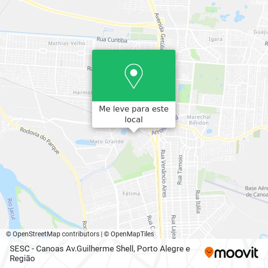 SESC - Canoas Av.Guilherme Shell mapa