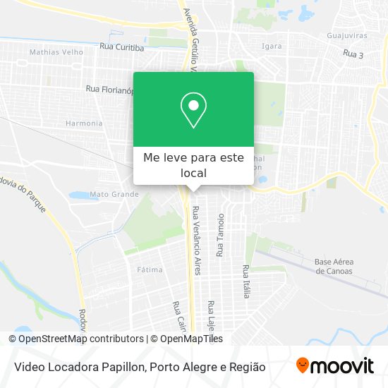 Video Locadora Papillon mapa