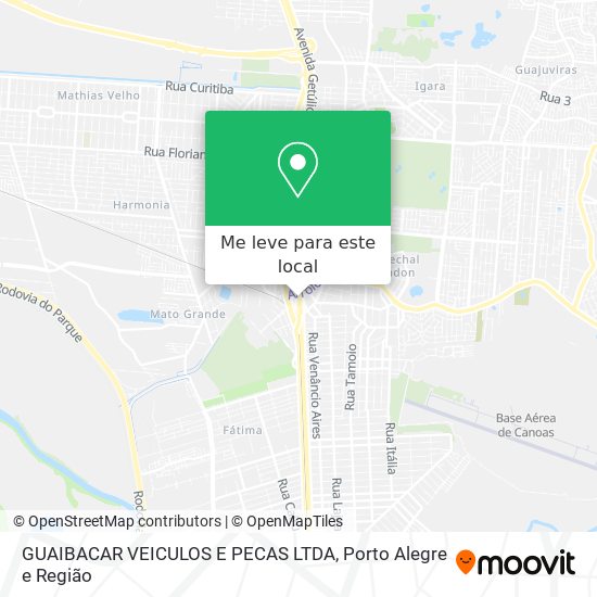 GUAIBACAR VEICULOS E PECAS LTDA mapa