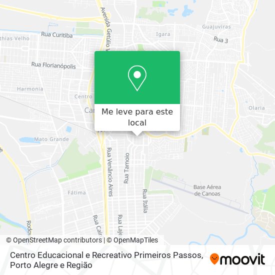 Centro Educacional e Recreativo Primeiros Passos mapa