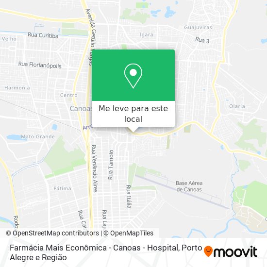 Farmácia Mais Econômica - Canoas - Hospital mapa