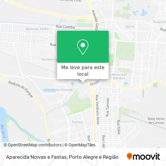 Aparecida Noivas e Festas mapa