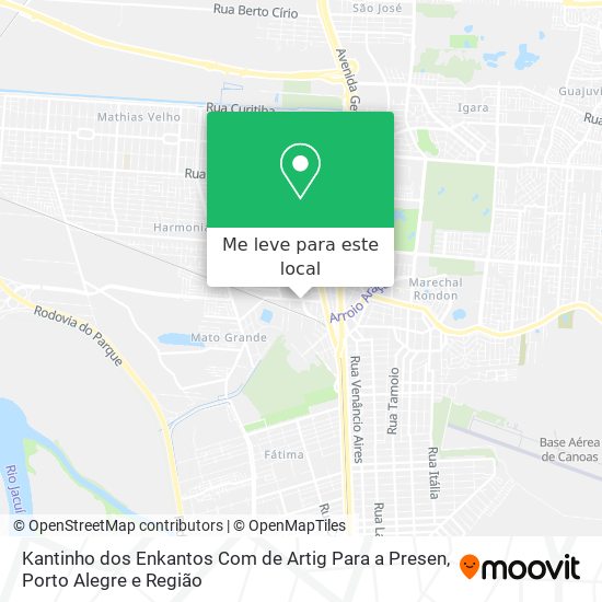 Kantinho dos Enkantos Com de Artig Para a Presen mapa