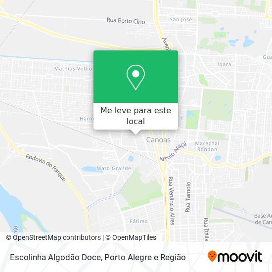 Escolinha Algodão Doce mapa