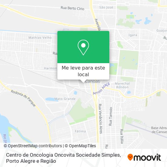 Centro de Oncologia Oncovita Sociedade Simples mapa