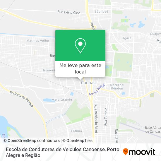 Escola de Condutores de Veiculos Canoense mapa