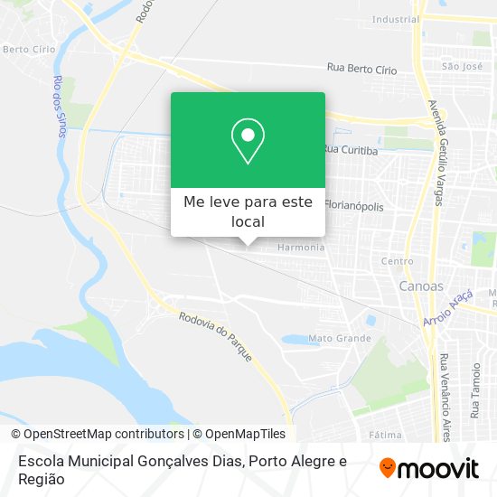 Escola Municipal Gonçalves Dias mapa