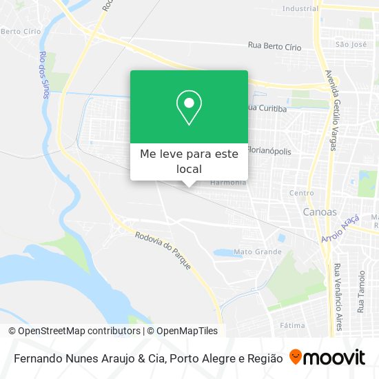Fernando Nunes Araujo & Cia mapa